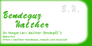 bendeguz walther business card